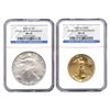 Image 1 : Proof American Gold Eagle 4pc Set In Box (Date Of Our C