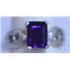 Image 1 : 20.50 CTW AMETHYST RING .925 STERLING SILVER