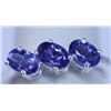 Image 1 : 11.80 CTW TANZANITE RING .925 STERLING SILVER