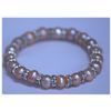 Image 1 : 83.55 CTW PEACH PEARL AND CZ BRACELET