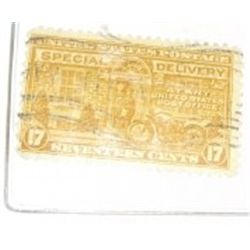 VINTAGE SEVENTEEN CENT *SPECIAL DELIVERY* STAMP!! STAMPS CAME OUT OF SAFE BOX!!
