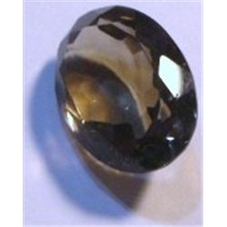 24.45 CARAT *HUGE* SMOKY TOPAZ *BEAUTIFUL OVAL CUT/FACETED & POLISHED GEMSTONE*!!