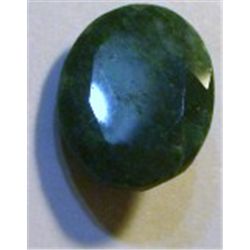 12.80 CARAT *HUGE* EMERALD *BEAUTIFUL OVAL CUT/FACETED & POLISHED PRECIOUS GEMSTONE*!! GEMSTONE CAME