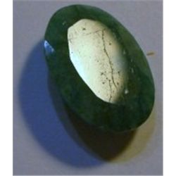 13.45 CARAT *HUGE* EMERALD *BEAUTIFUL OVAL CUT/FACETED & POLISHED PRECIOUS GEMSTONE*!! GEMSTONE CAME