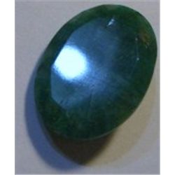 22.65 CARAT *HUGE* EMERALD *BEAUTIFUL OVAL CUT/FACETED & POLISHED PRECIOUS GEMSTONE*!!