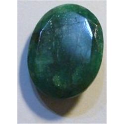 23.25 CARAT *HUGE* EMERALD *BEAUTIFUL OVAL CUT/FACETED & POLISHED PRECIOUS GEMSTONE*!!