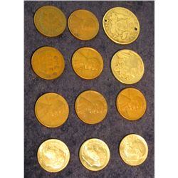 239. 1926 Australia Silver Florin (holed twice for a bracelet); (3) Mistruck Roosevelt Dime mint err