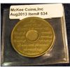 Image 2 : 534. Alcoholics Anonymous Recovery Brass Medal. Unc.