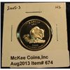 Image 1 : 674. 2005-S  Kansas Statehood Quarter. Proof