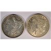 Image 1 : ( 2 ) NICE CIRCULATED MORGAN SILVER DOLLARS,  1986-P  AND 1921-P;