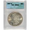 Image 1 : 1887-S  MORGAN DOLLAR ICG MS62  VERY NICE