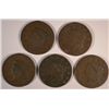 5 DIFFERENT DATED LARGE CENTS (1826,1828,1831,1832,1834) AG-GOOD