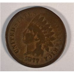 1877 INDIAN HEAD CENT G/VG