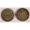 Image 1 : 1866 FINE & 1872 VG SHIELD NICKEL