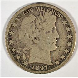 1897-O BARBER HALF DOLLAR GOOD