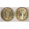 Image 1 : 1943-D MS63 & 1943-S MS63 WALKING LIBERTY HALF DOLLARS