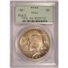 Image 1 : 1921 PEACE DOLLAR PCGS MS64 OGH