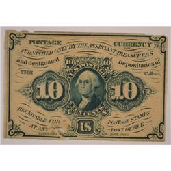 TEN CENT US POSTAGE CURRENCY