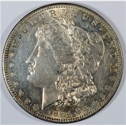 1884-S MORGAN DOLLAR MS61 ORIGINAL SUPER COLORS. VERY RARE IN THIS GRADE