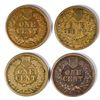 Image 2 : 4-1863 INDIAN HEAD CENTS "GRADING SET" (GOOD, FINE, VF,XF)