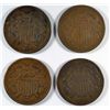 4-1864 TWO CENT "GRADING SET" (AG,GOOD,VG,FINE)