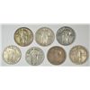 7 DIFFERENT STANDING LIBERTY QUARTERS (17-T1,17-D T1,18-S,20,26,27,27-D) AG-FINE