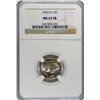 Image 1 : 1943 D MERCURY DIME NGC MS 67 FB