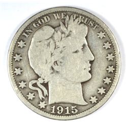 1915 BARBER HALF DOLLAR FINE