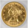 Image 2 : 1893 $10 GOLD LIBERTY SEGS MS62