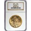 Image 1 : 1923 $20 GOLD ST. GAUDENS NGC MS62