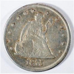 1875CC  20 center Fine but no Liberty est $325-$350
