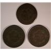 Image 2 : THIN LARGE CENT MINT ERROR & 2- CULL DATELESS LARGE CENTS