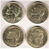 Image 1 : 4 DIFFERENT JEFFERSON NICKELS (42,45,50,83) UNCS