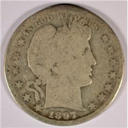 1897-S BARBER HALF DOLLAR AG