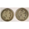 Image 1 : 1898-O GOOD & 1899-S VG BARBER HALF DOLLARS