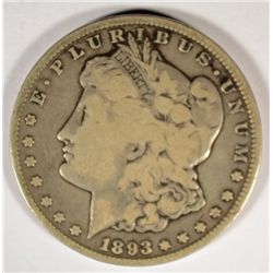1893-CC MORGAN DOLLAR VG
