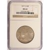 Image 1 : 1877-S SEATED HALF DOLLAR NGC MS62 P.Q.