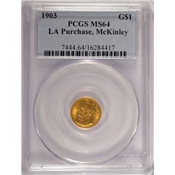 1903 LA. PURCHASE GOLD, PCGS M-S 64