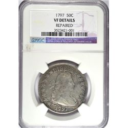 1797 HALF DOLLAR! NGC VF SAYS REPAIRED, THE ONLY REPAIR MAY HAVE BEEN SOME EAGLE