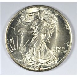 1945 D WALKING LIBERTY HALF DOLLAR GEM BU
