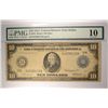 Image 1 : 1914 $10 FEDERAL RESERVE NOTE PMG 10