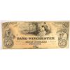 Image 1 : 18-- $50 BANK OF WINCHESTER, VA NOTE