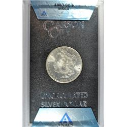 1883-CC MORGAN DOLLAR GSA ANACS MS64