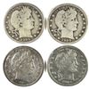 Image 1 : 4-1909 BARBER QUARTERS "GRADING SET" (GOOD,VG,FINE,VF)