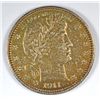 Image 1 : 1911 BARBER QUARTER VF-35