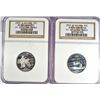 Image 1 : 2000-S SILVER STATE HOOD (MASSACHUSETTS) QUARTER NGC PF-69 UC & 2001-S STATE
