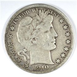 1910-S BARBER HALF DOLLAR FINE