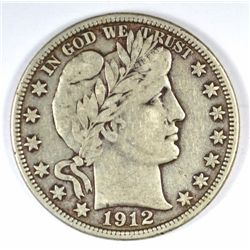 1912-D BARBER HALF DOLLAR VF