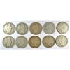 Image 1 : 10 BARBER HALF DOLLARS (98,98-O,98-S,99-O,99-S,00,01,01-O, 01-S,02) AG-GOOD