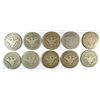 Image 2 : 10 BARBER HALF DOLLARS (98,98-O,98-S,99-O,99-S,00,01,01-O, 01-S,02) AG-GOOD